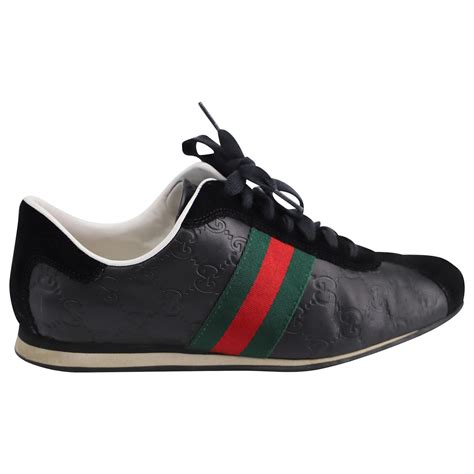 gucci classic guccissima sneakers black|Gucci sneaker outlet.